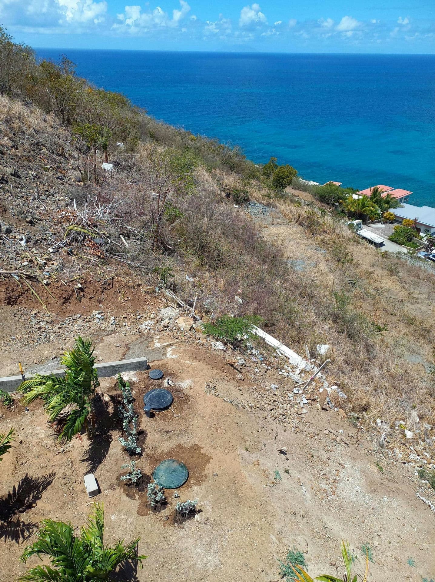 Ocean view ECOROCK installation on Saint Martin Island